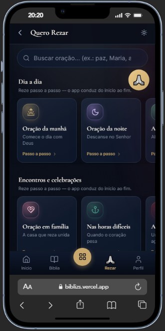 Orações no BibliZS
